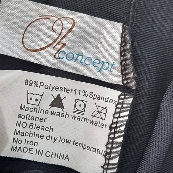 Oh Concept Women's Black High Waist Leggings Size One Size - Picture 9 of 9